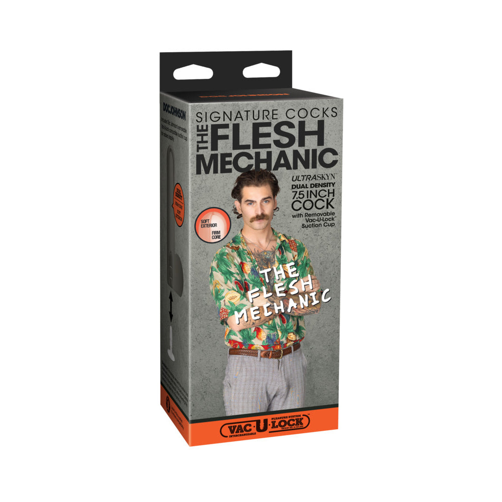 Signature Cocks The Flesh Mechanic 7.5 inches ULTRASKYN Vac-U-Lock Dildo