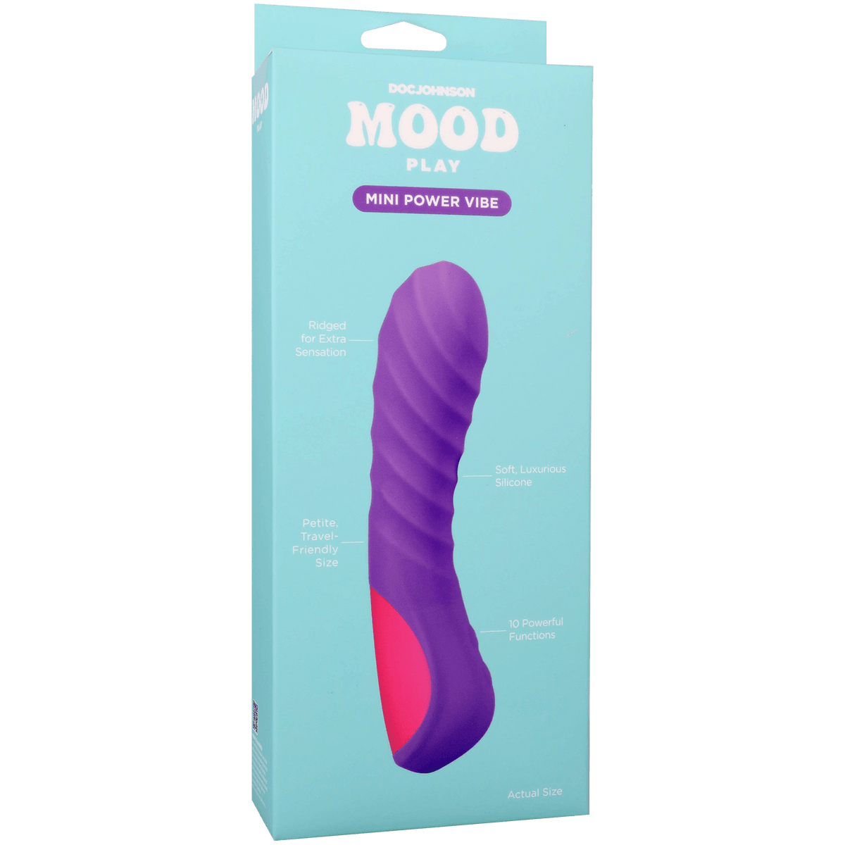 Mood Play Mini Power Vibe Purple packaging showcasing its sleek design and features.
