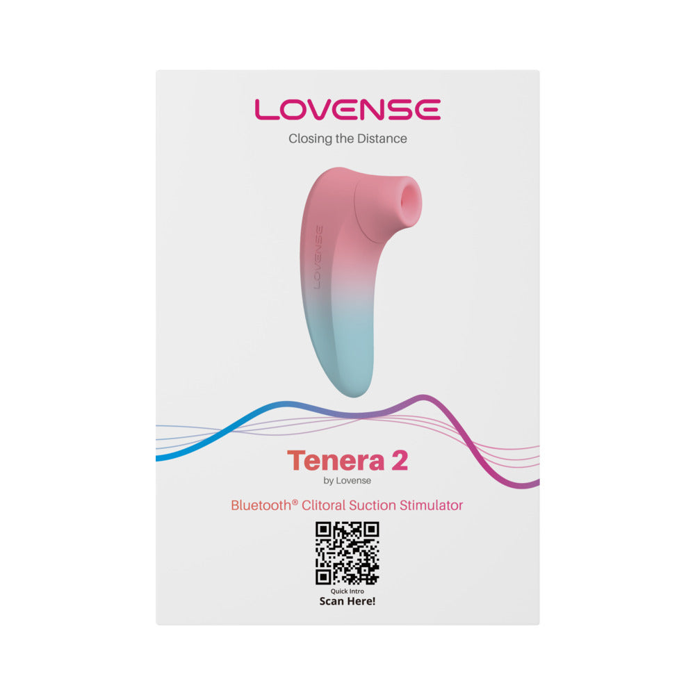 Tenera 2 Rechargeable Silicone Clitoral Suction Stimulator - Pink/Blue