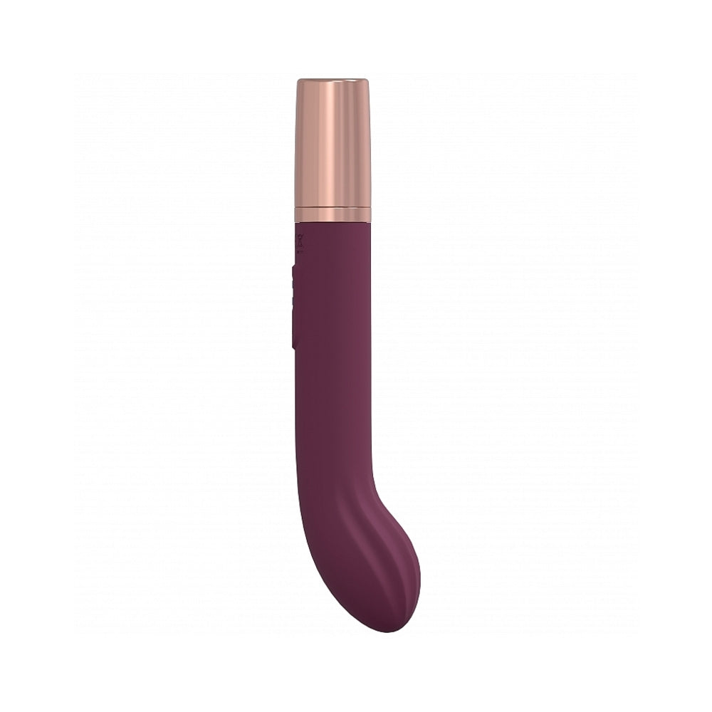 LoveLine Traveler G-Spot Silicone Rechargeable Splashproof Burgundy