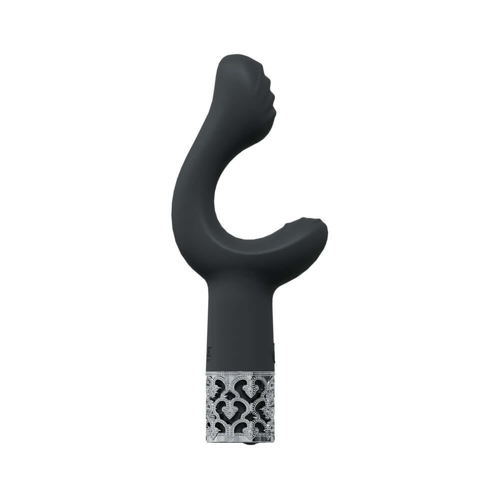 Royal Gems Majestic Silicone Rechargeable Vibrator Black