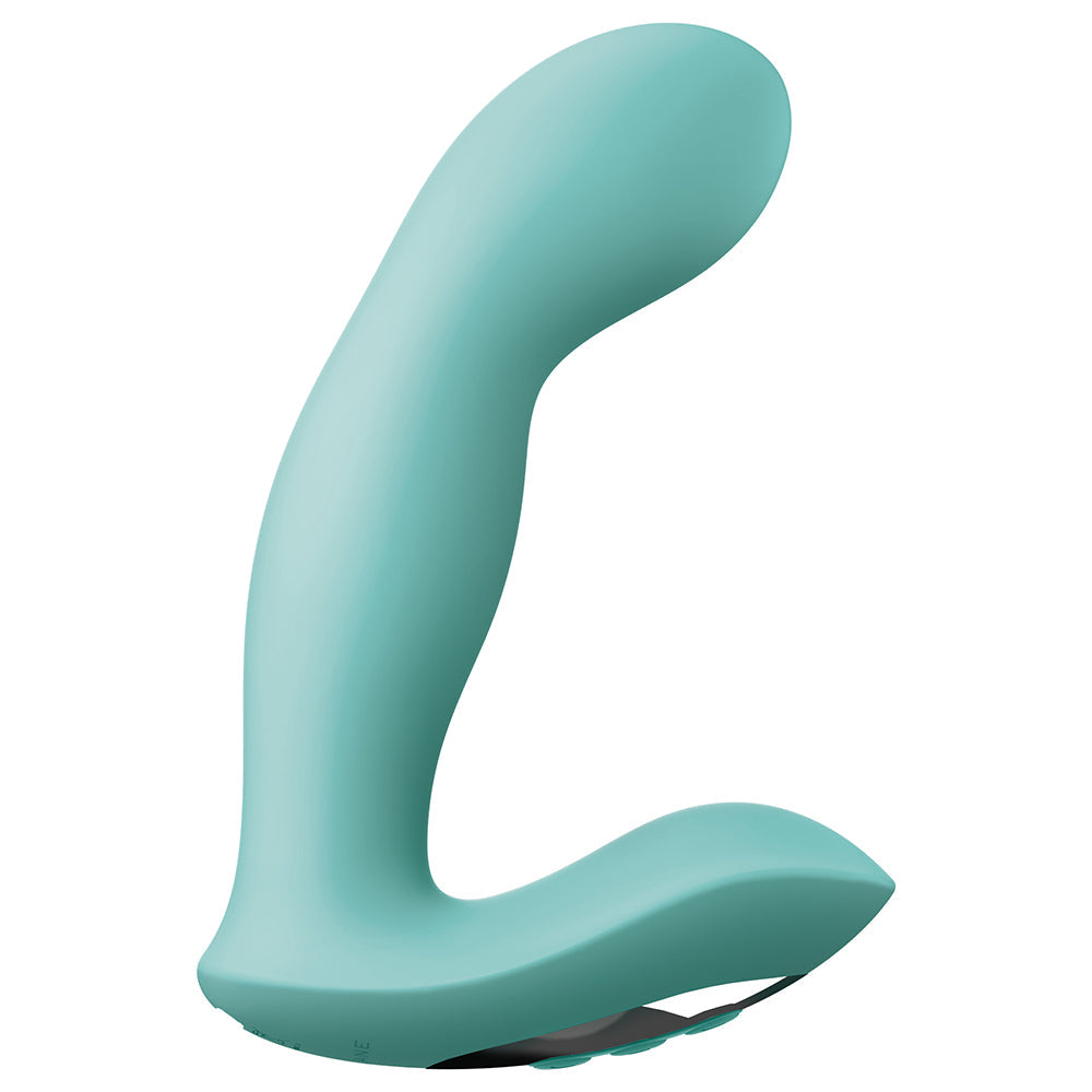 JimmyJane Pulsus G-Spot Rechargeable Silicone Dual Stimulator with Remote Control - Teal