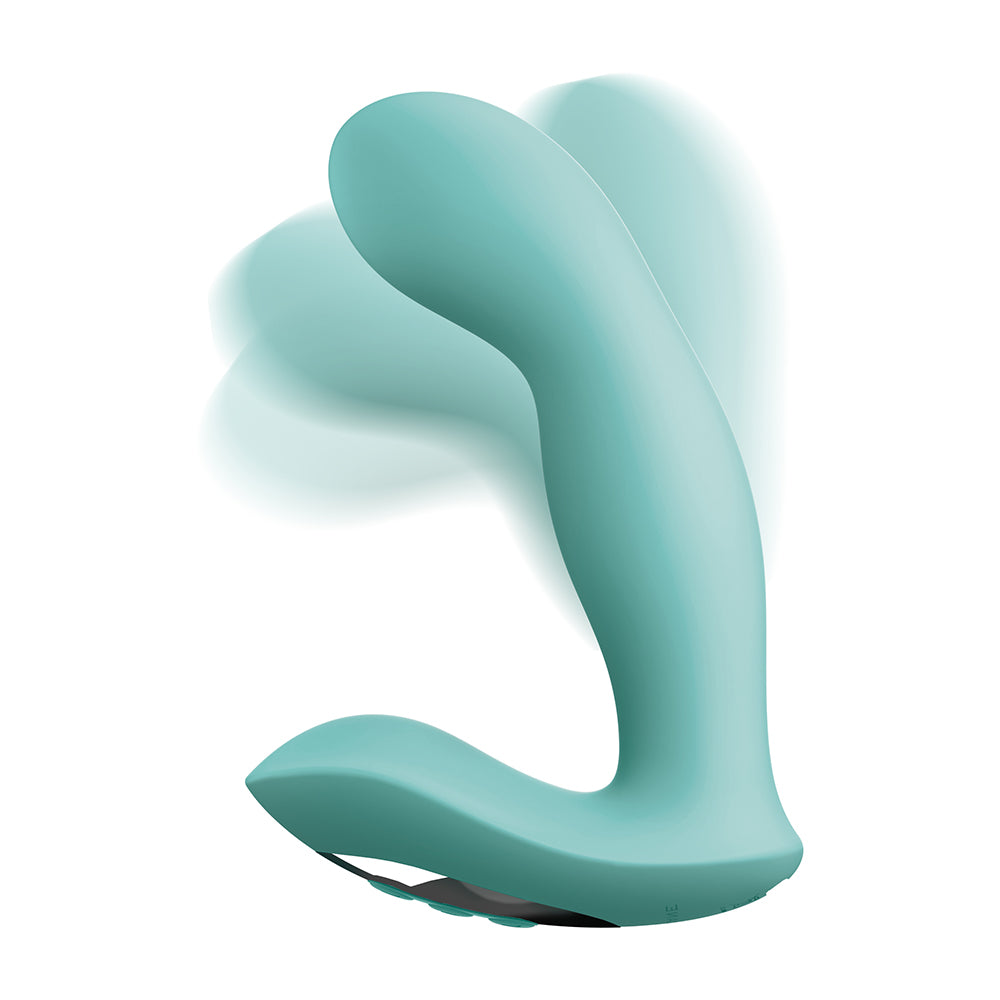 JimmyJane Pulsus G-Spot Rechargeable Silicone Dual Stimulator with Remote Control - Teal