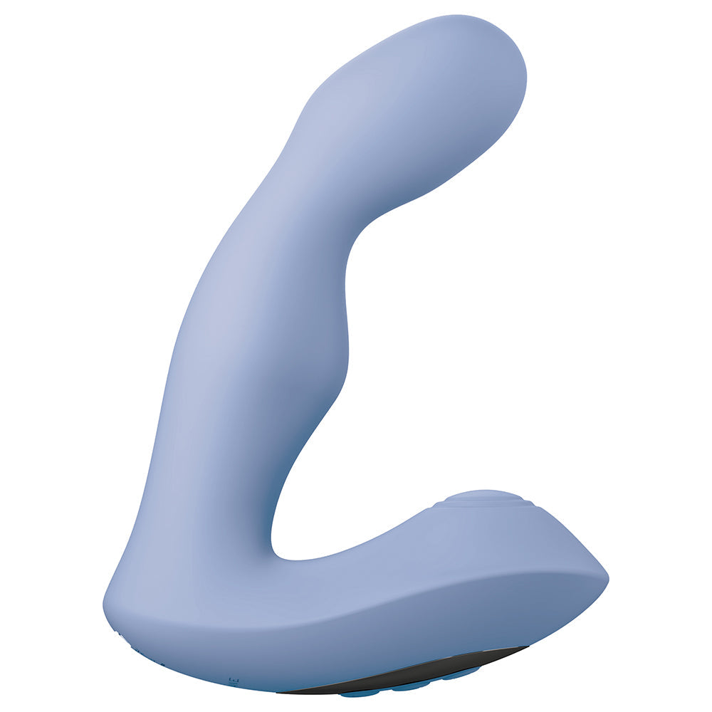 JimmyJane Pulsus P-Spot Rechargeable Silicone Dual Stimulator with Remote Control - Blue