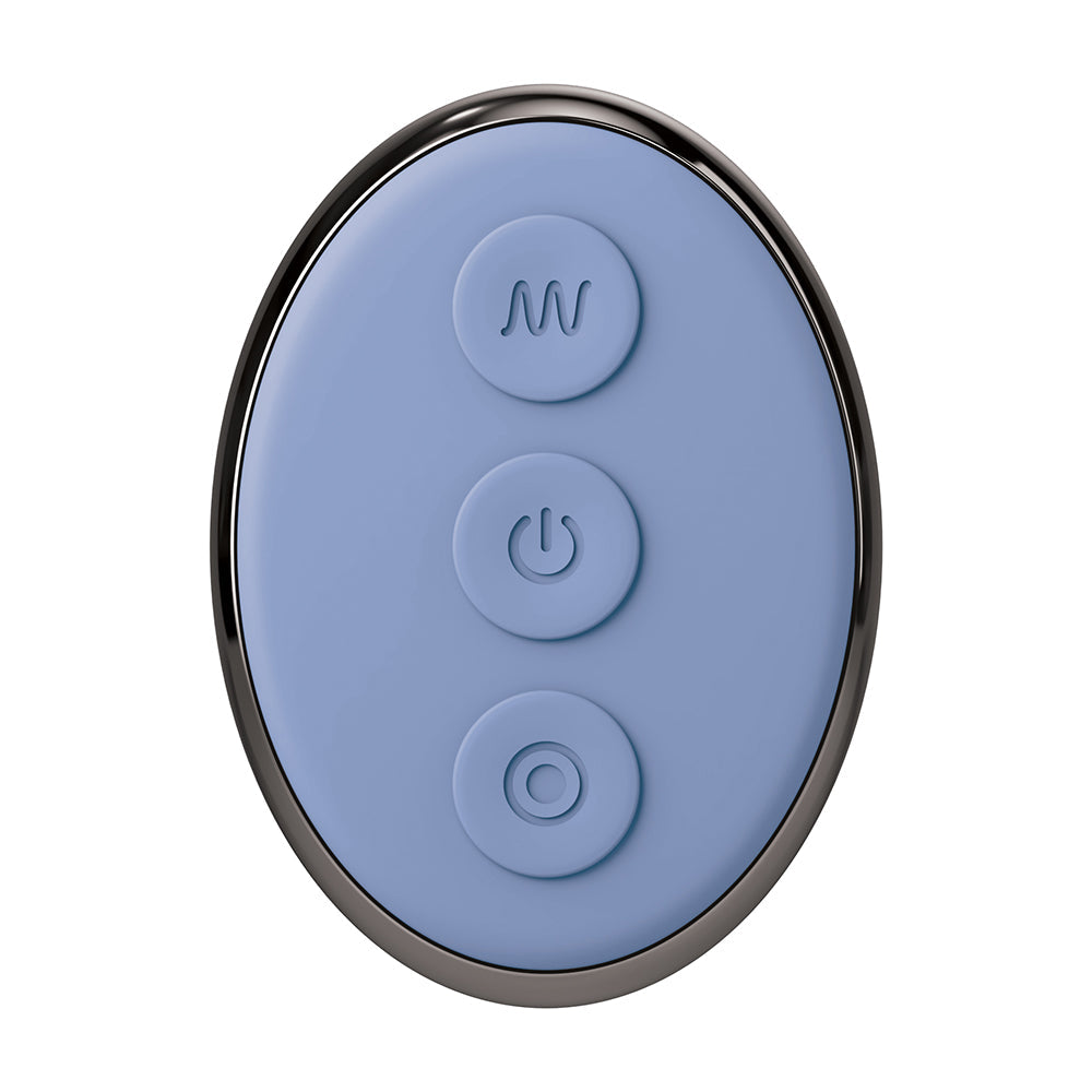 JimmyJane Pulsus P-Spot Rechargeable Silicone Dual Stimulator with Remote Control - Blue