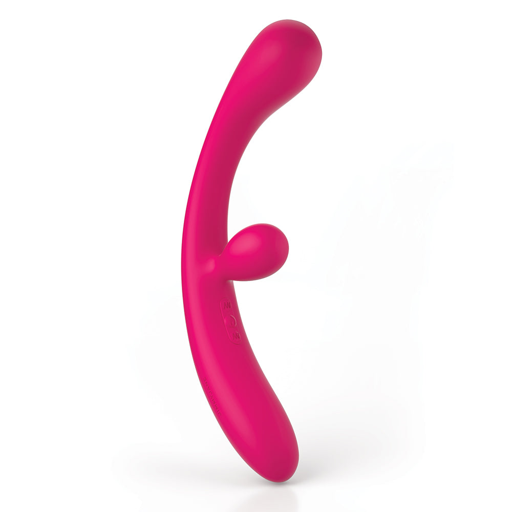 JimmyJane Reflexx Rabbit 3 Rechargeable Silicone Rabbit Vibrator - Fuchsia