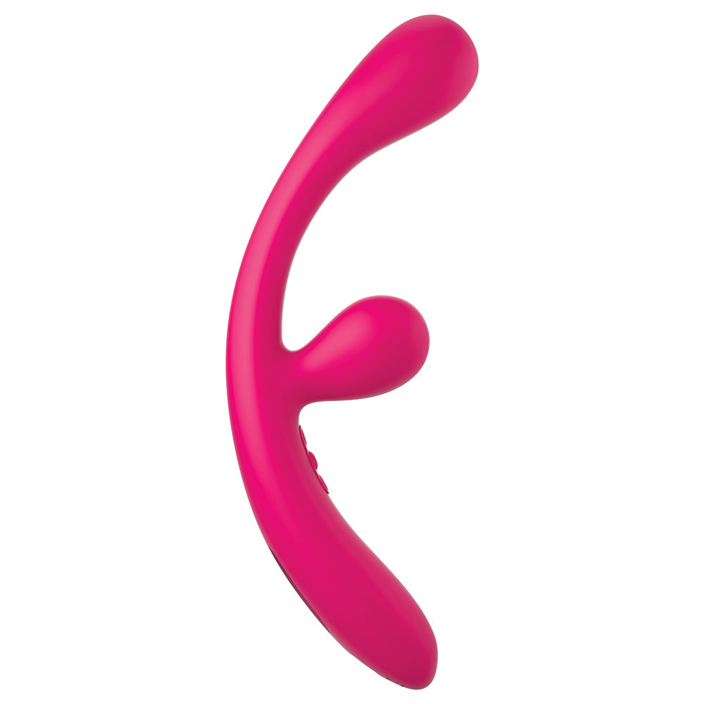 JimmyJane Reflexx Rabbit 3 Rechargeable Silicone Rabbit Vibrator - Fuchsia