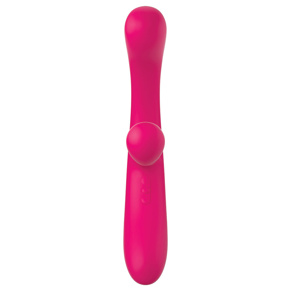 JimmyJane Reflexx Rabbit 3 Rechargeable Silicone Rabbit Vibrator - Fuchsia