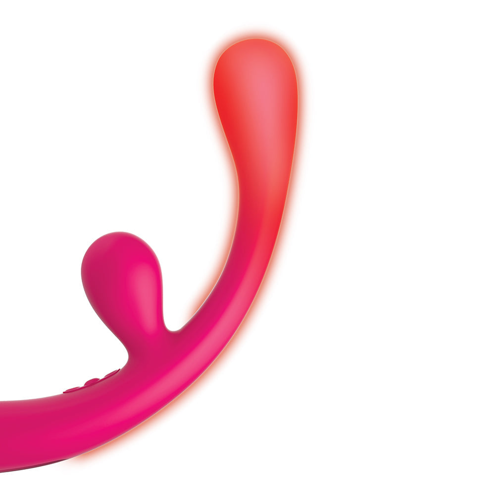 JimmyJane Reflexx Rabbit 3 Rechargeable Silicone Rabbit Vibrator - Fuchsia