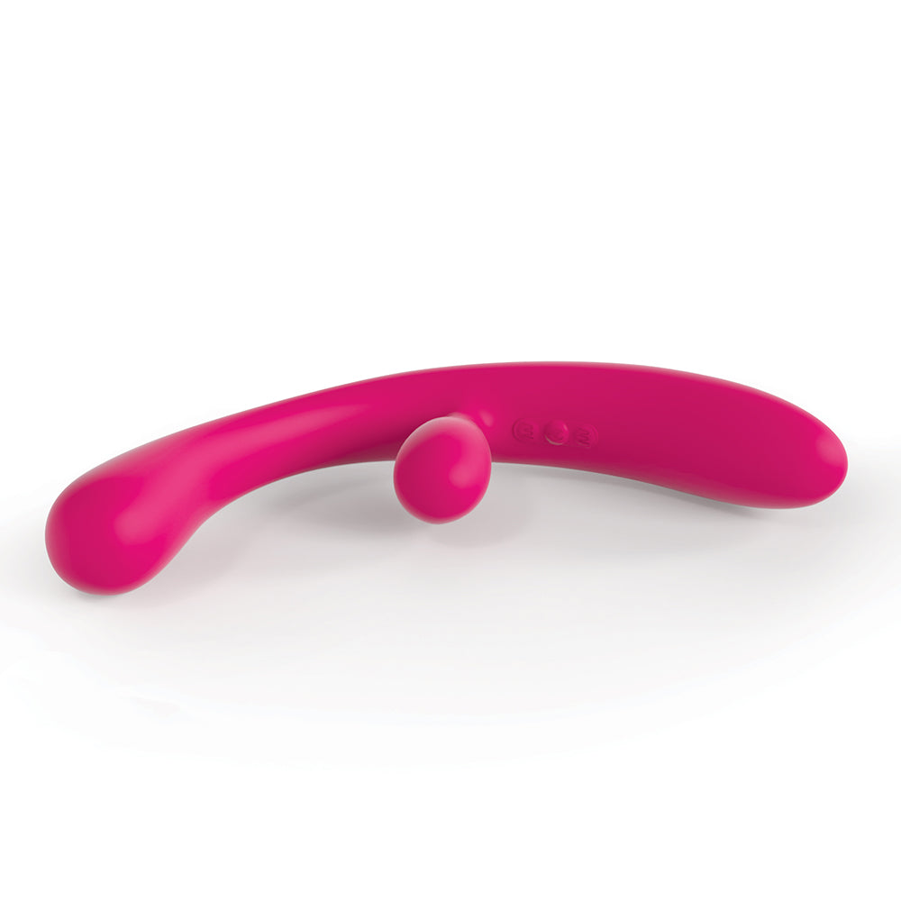 JimmyJane Reflexx Rabbit 3 Rechargeable Silicone Rabbit Vibrator - Fuchsia