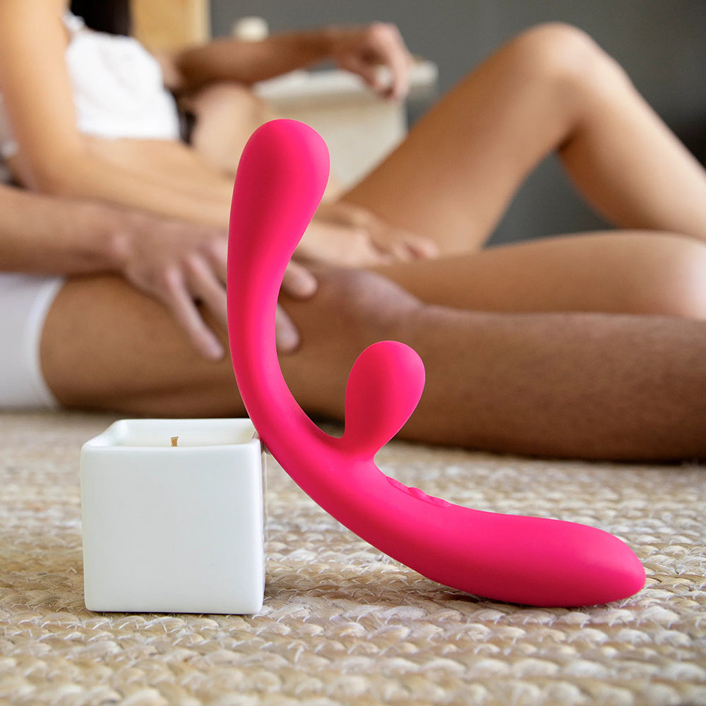 JimmyJane Reflexx Rabbit 3 Rechargeable Silicone Rabbit Vibrator - Fuchsia