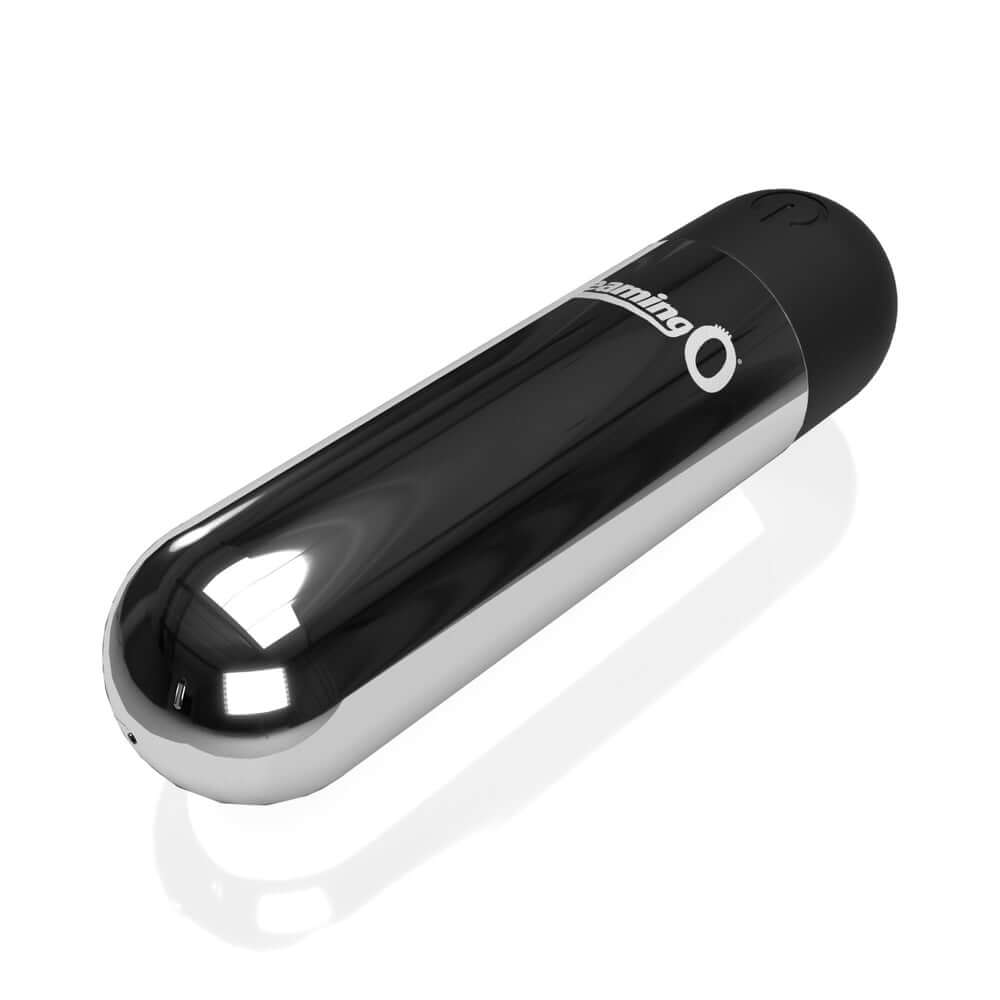 Screaming O Rechargeable Bullets Silver, sleek and compact design for powerful vibrations and travel-friendly use.