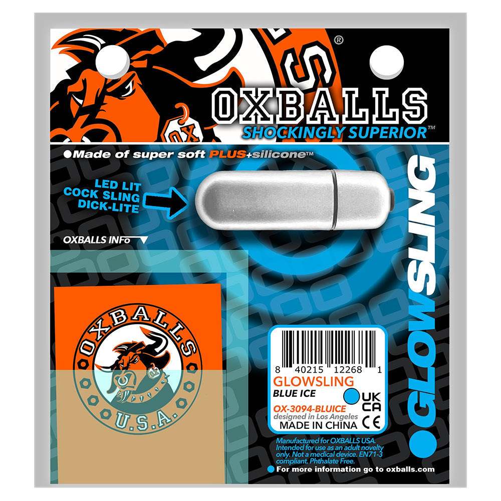OxBalls Glowsling Cocksling Led Blue Ice