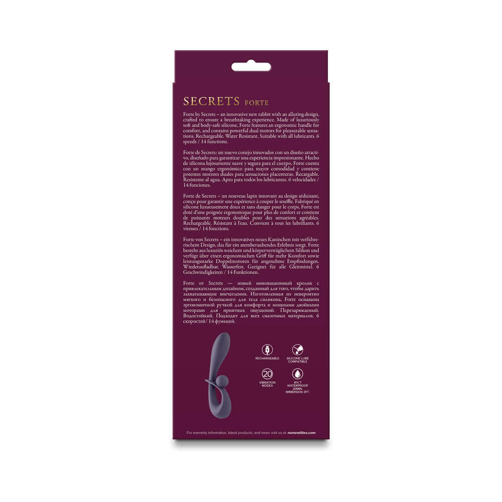 Secrets Forte Vibrating Rabbit Gray