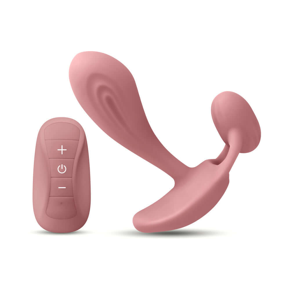Secrets Echo Insertable Vibe with Remote Dusty Rose in a modern ergonomic design for versatile stimulation.
