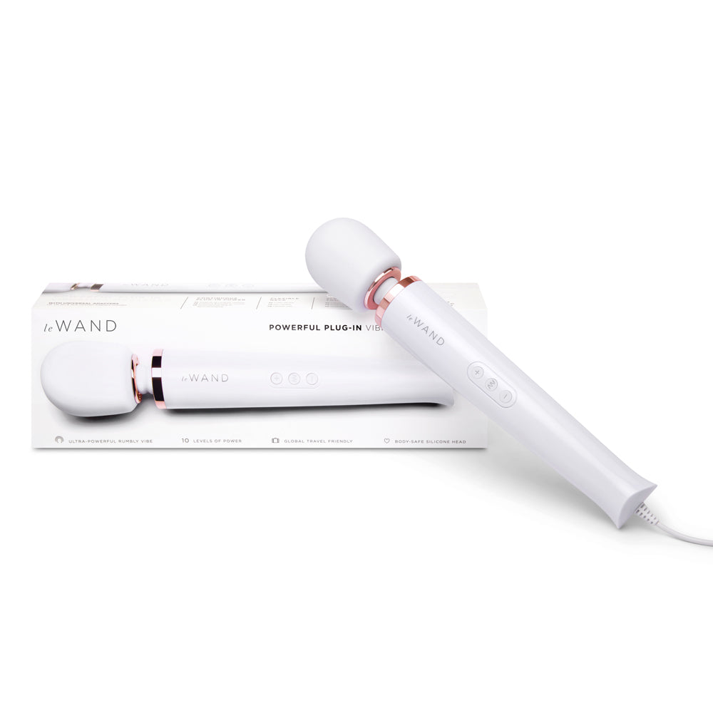 Le Wand Plug-In Vibrating Massager White