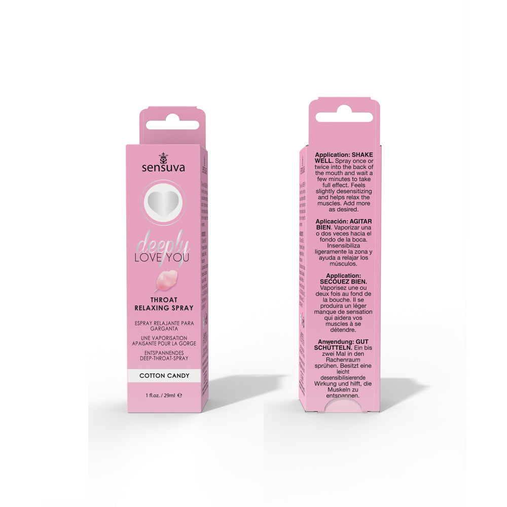 Sensuva Deeply Love You Throat Relaxing Spray Cotton Candy 1 oz.