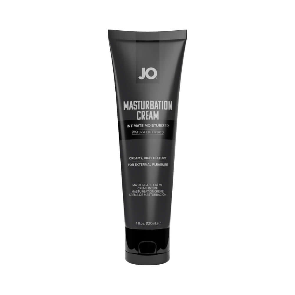 JO Masturbation Cream Hybrid 4 Oz tube designed for smooth, long-lasting glide during solo play.