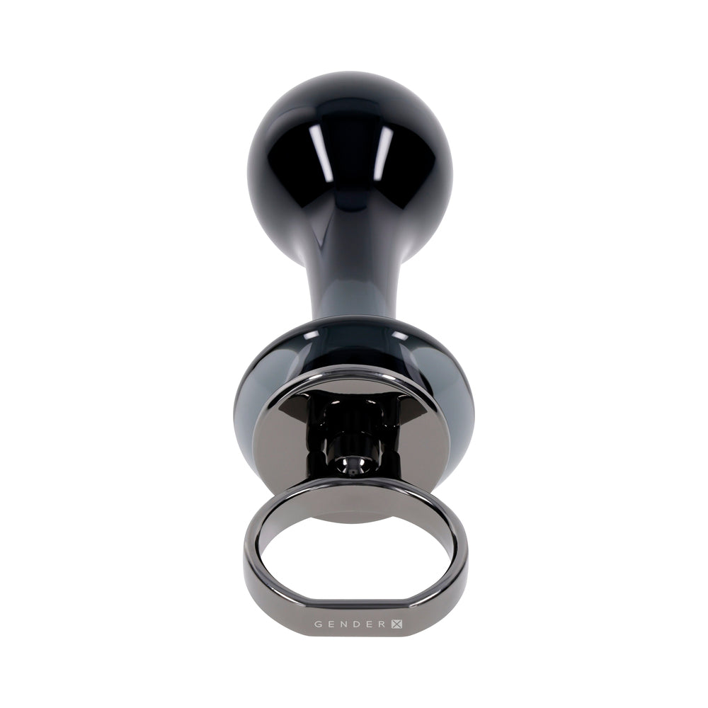 Gender X Blow Pop Glass Plug Black
