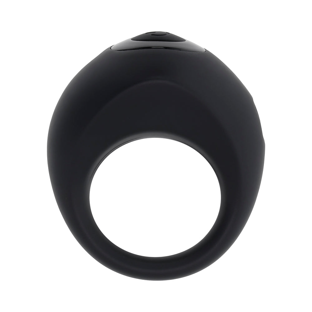 Gender X Teamwork Anal Plug with Remote Control Black C-ring displayed in sleek black design.