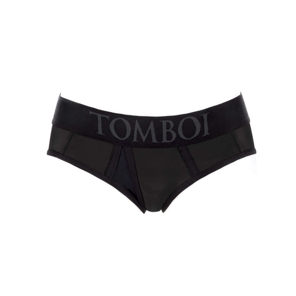SpareParts Tomboi Cover Brief Style Underwear Harness Black 3XL - premium brief-style harness in black.