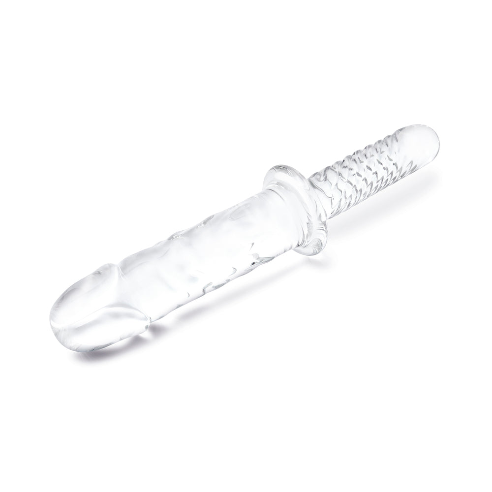 Glas 11 inches Girthy Cock Double Ended with Handle