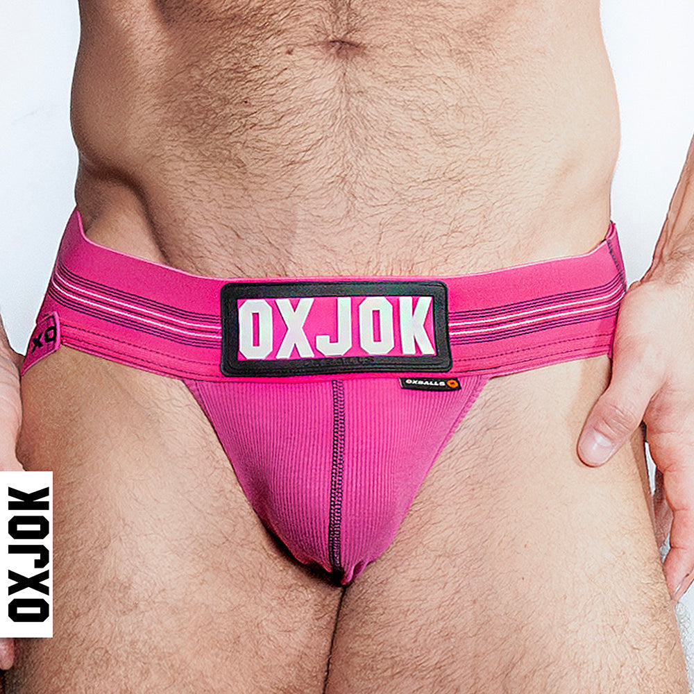 Oxballs Oxjok Slingjock Upthrust Slider-Strap Jock Pink Sky 2XL