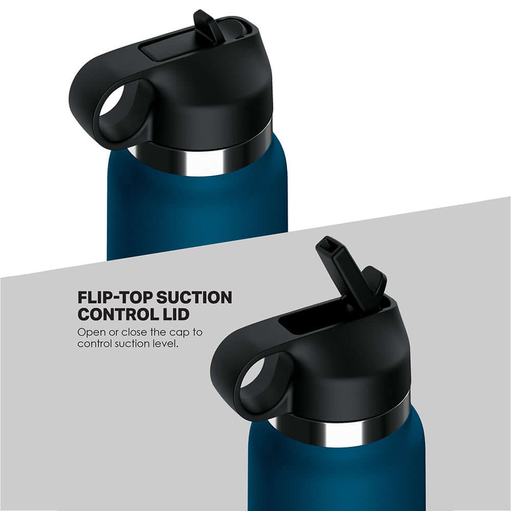 PDX Plus Fuck Flask Private Pleaser Discreet Stroker Blue Bottle Light