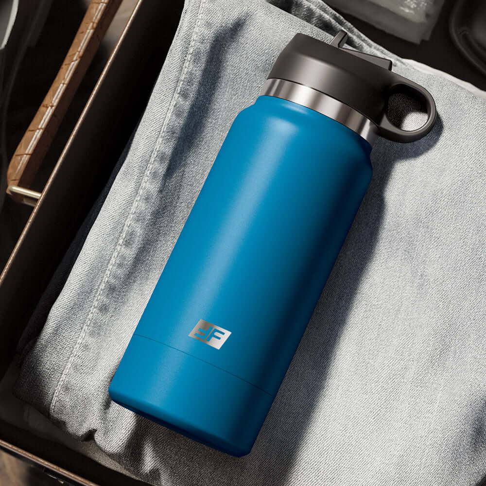 PDX Plus Fuck Flask Private Pleaser Discreet Stroker Blue Bottle Brown