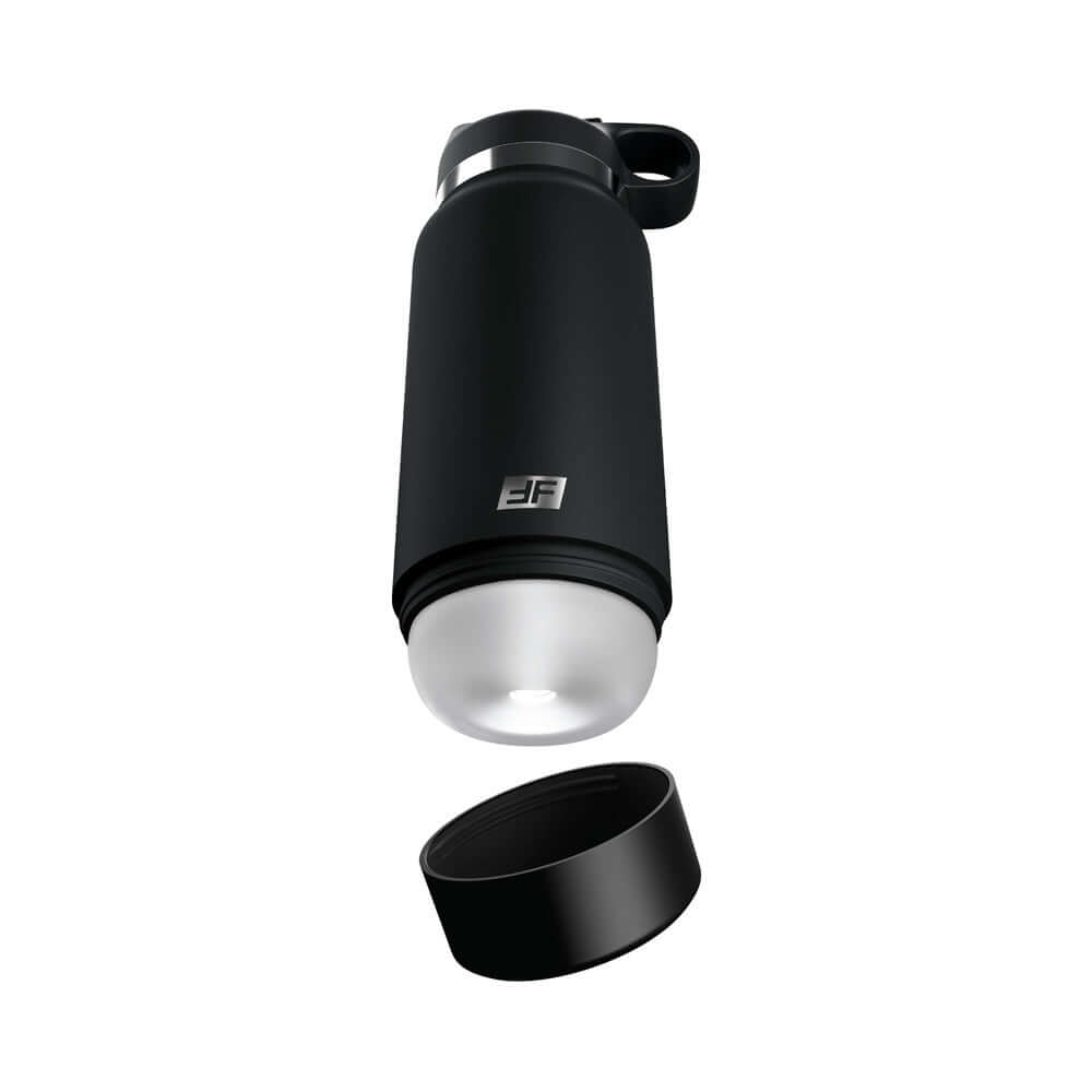 PDX Plus Fap Flask Thrill Seeker Discreet Stroker Black Bottle Frosted