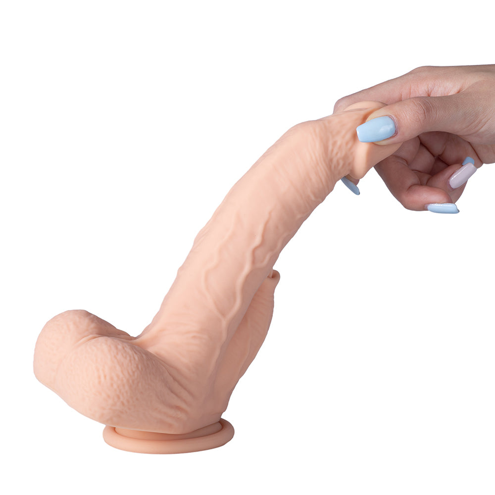 Honey Play Box Colter App Controlled Realistic Thrusting Dildo with Clit Licker 8.5 inches