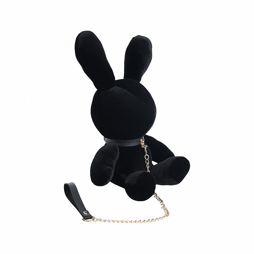Shots Rabbit Bondage Velvet Stuffy Small Black
