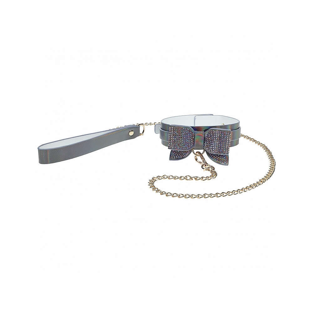 Ouch! International Paris Collection Collar with Leash Black