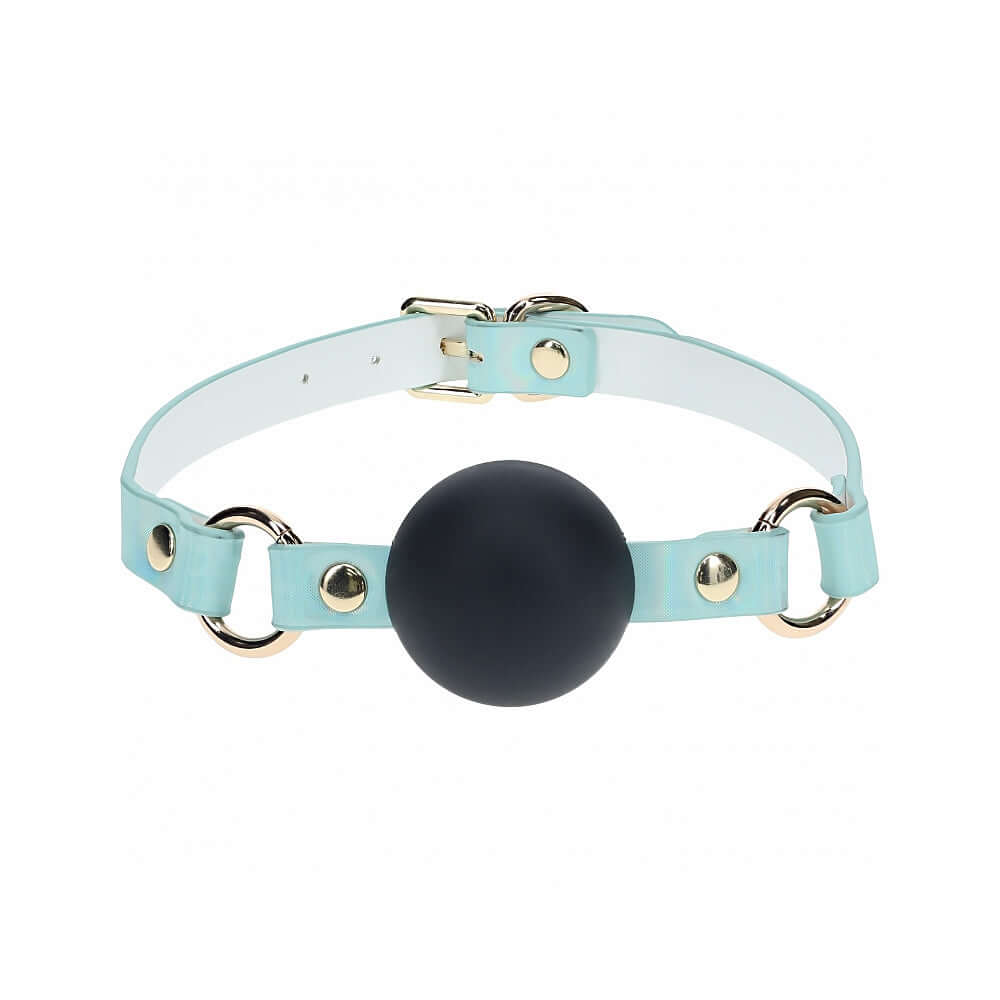 Ouch! International Paris Collection Silicone Ball Gag Blue