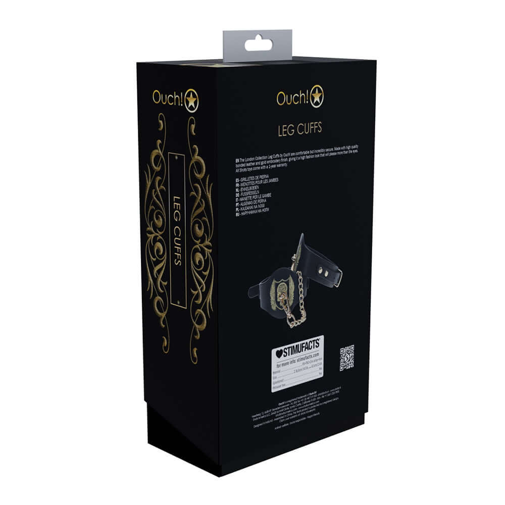 Ouch! International London Collection Leg Cuffs