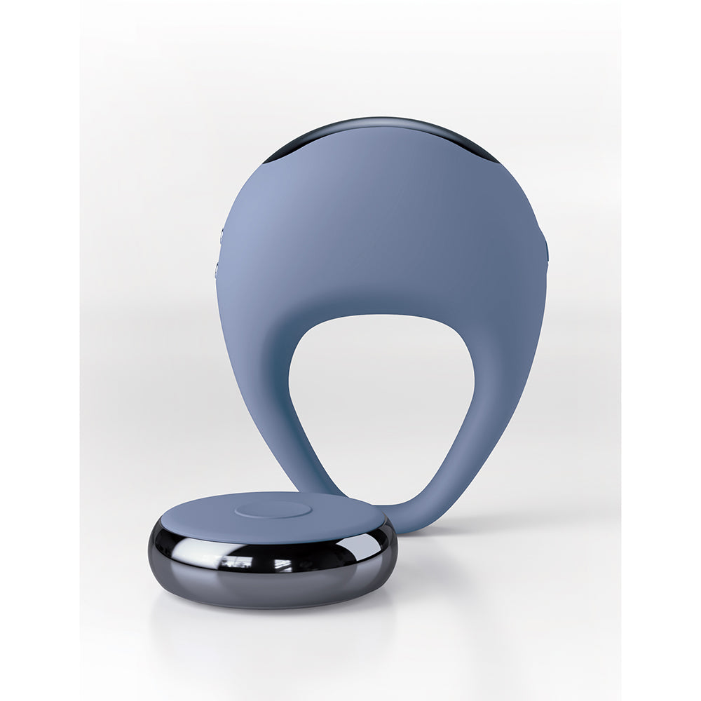 JimmyJane Kore Rechargeable Silicone Cock Ring with Remote Control - Blue