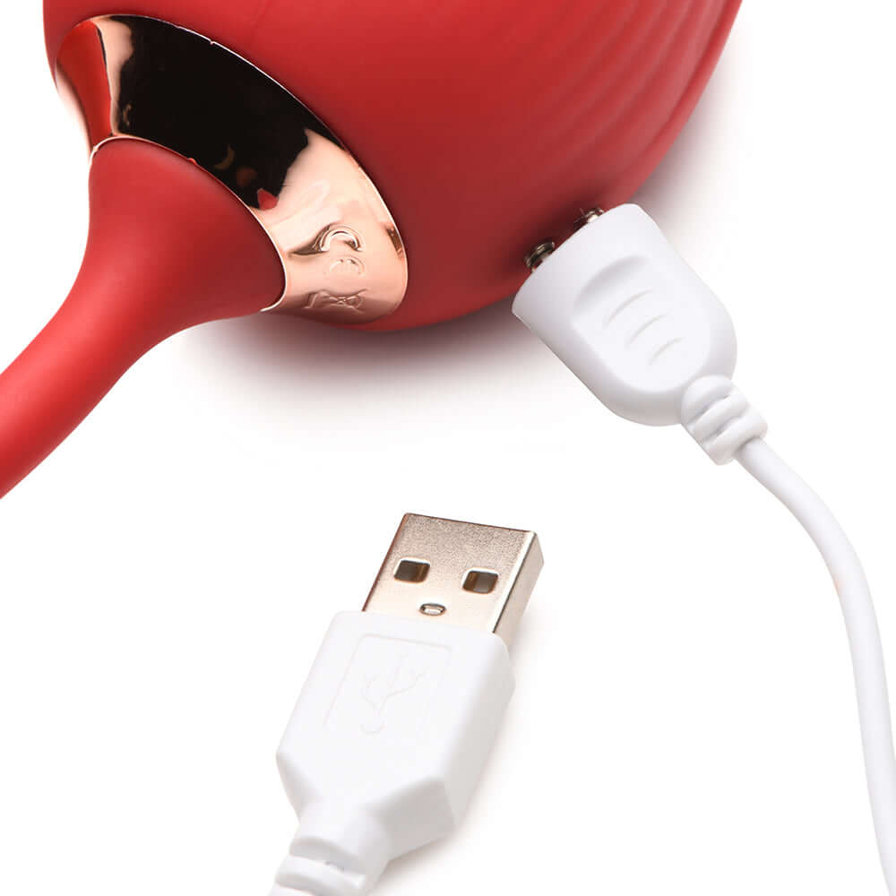 Bloomgasm Romping Rose 10X Suction Rose & Thrusting Vibrator