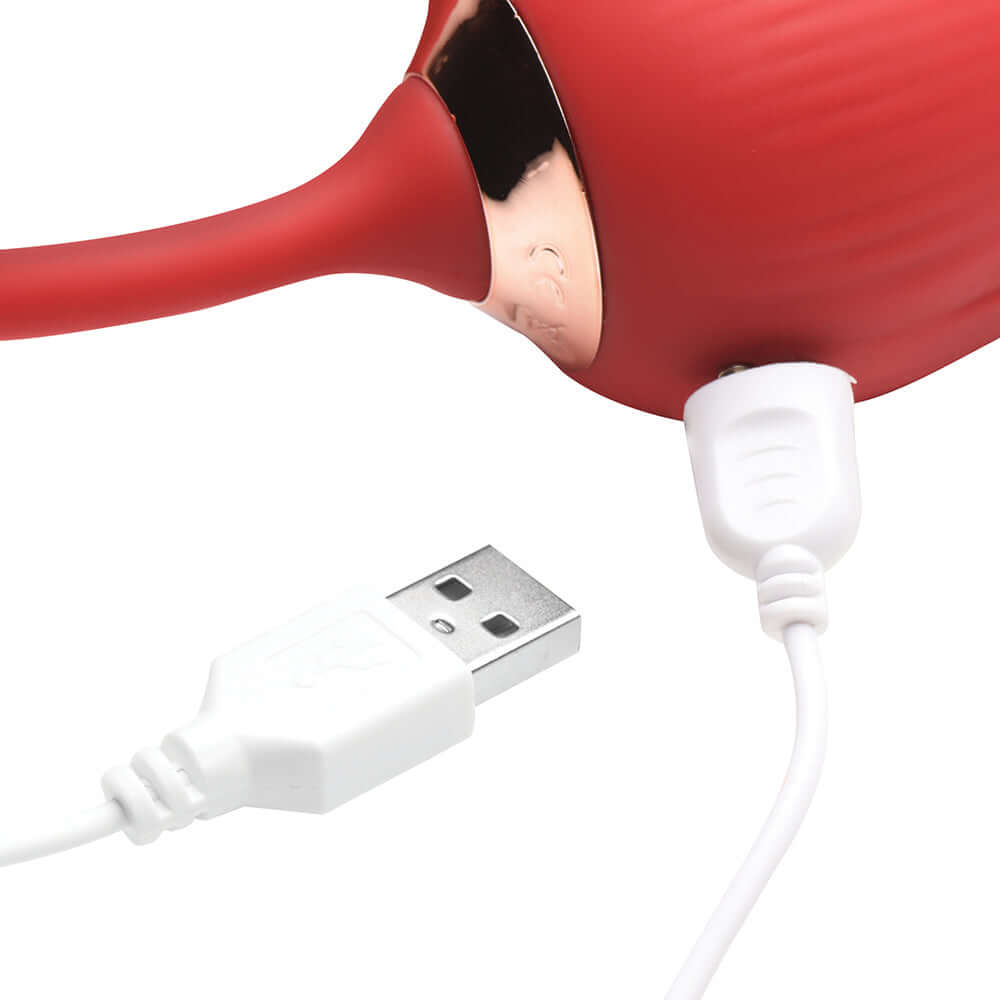 Bloomgasm Romping Rose 10X Suction Rose & Thrusting Vibrator