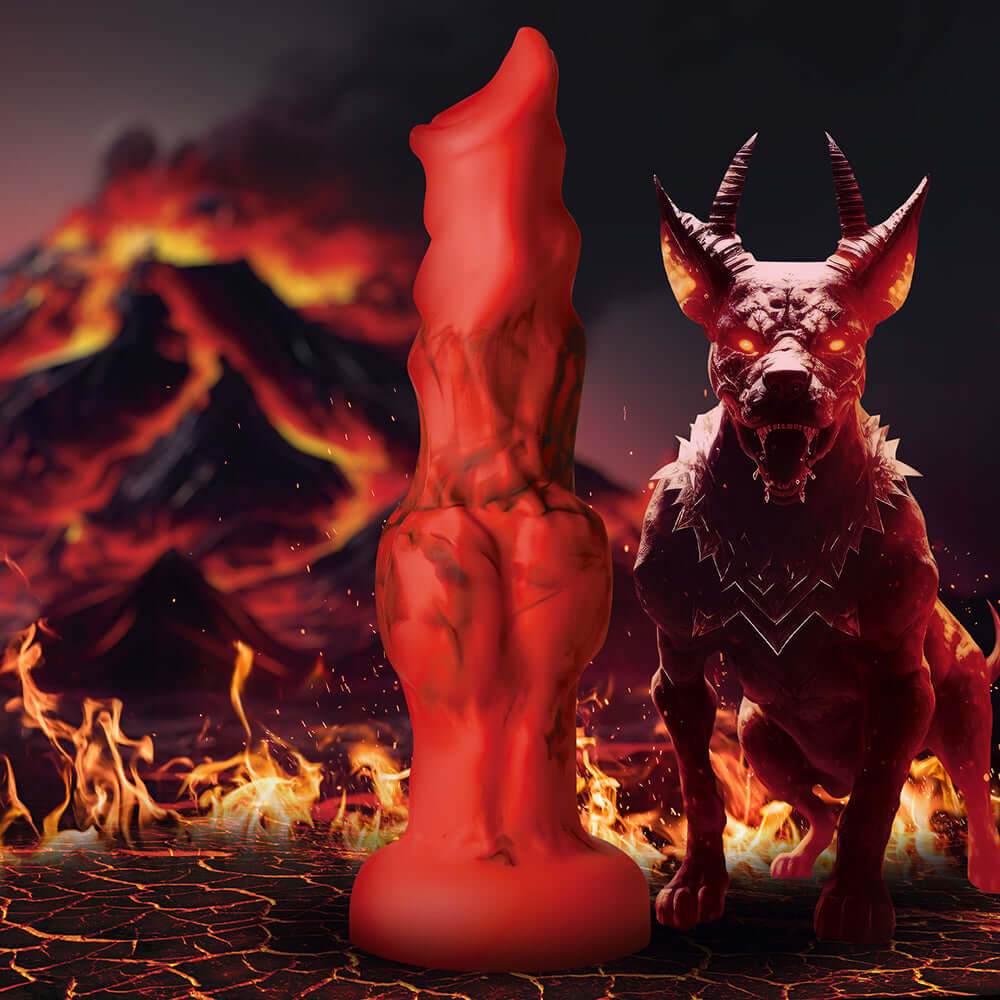 Creature Cocks Fire Hound Silicone Dildo L