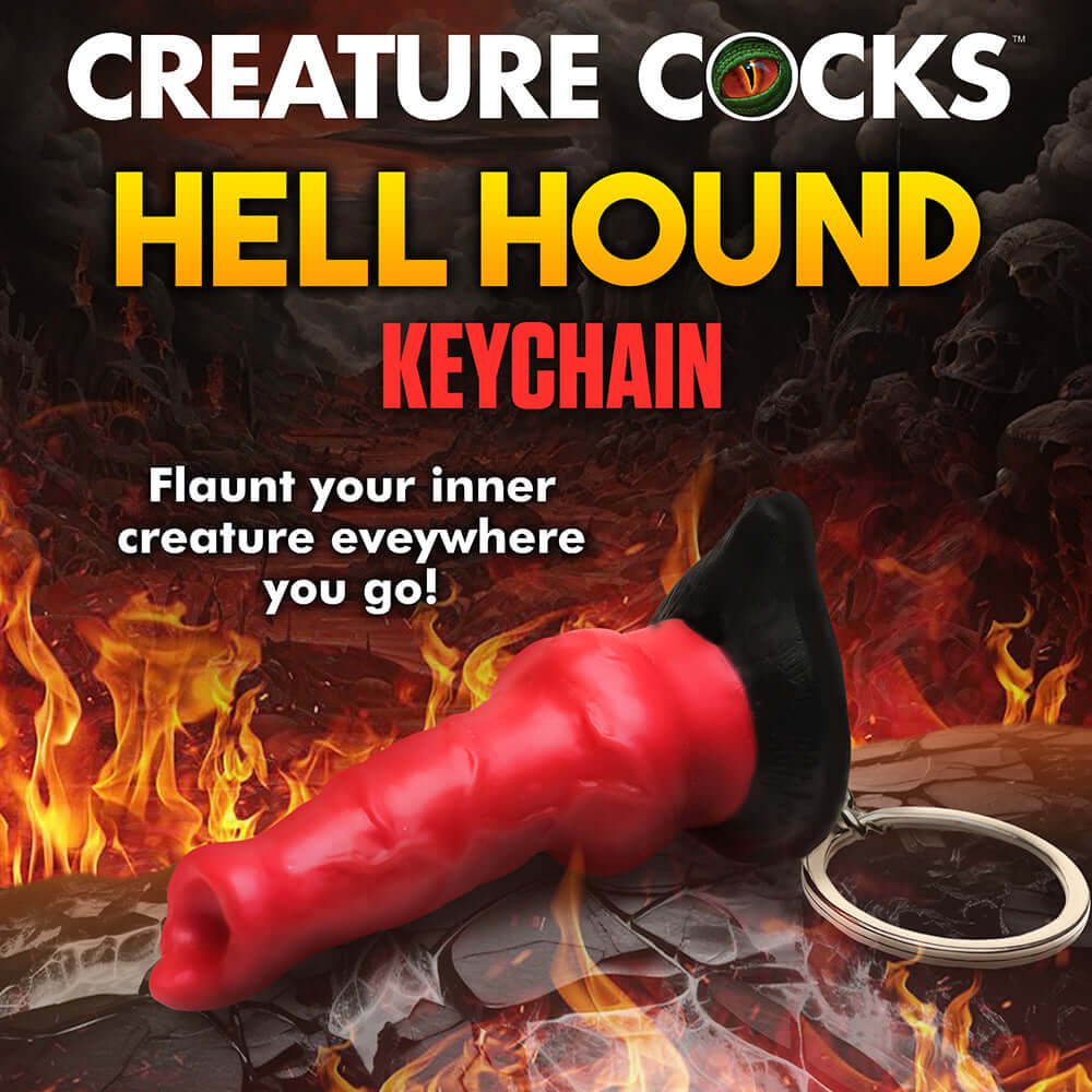 Creature Cocks Hell-Hound Silicone Keychain