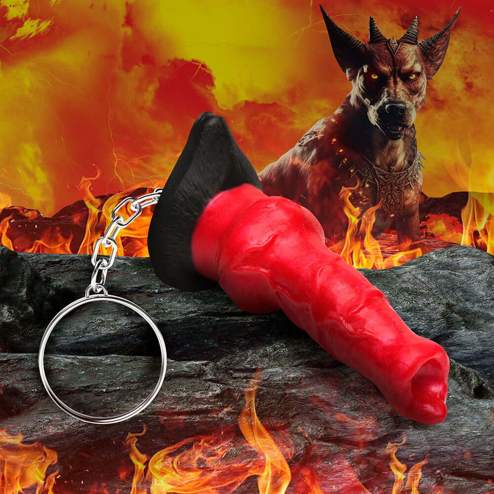 Creature Cocks Hell-Hound Silicone Keychain