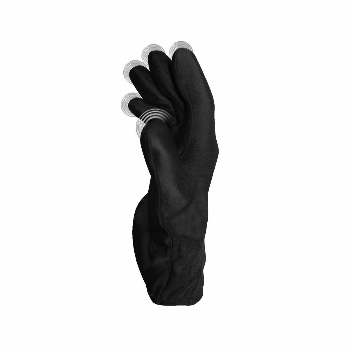 Fukuoku Vibrating Massage Glove Right Hand Medium Black for soothing vibrations and muscle relaxation.