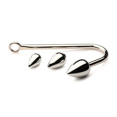 Master Series Anal Hook Trainer Anal Hook with 3 Plugs - premium bondage and anal play set