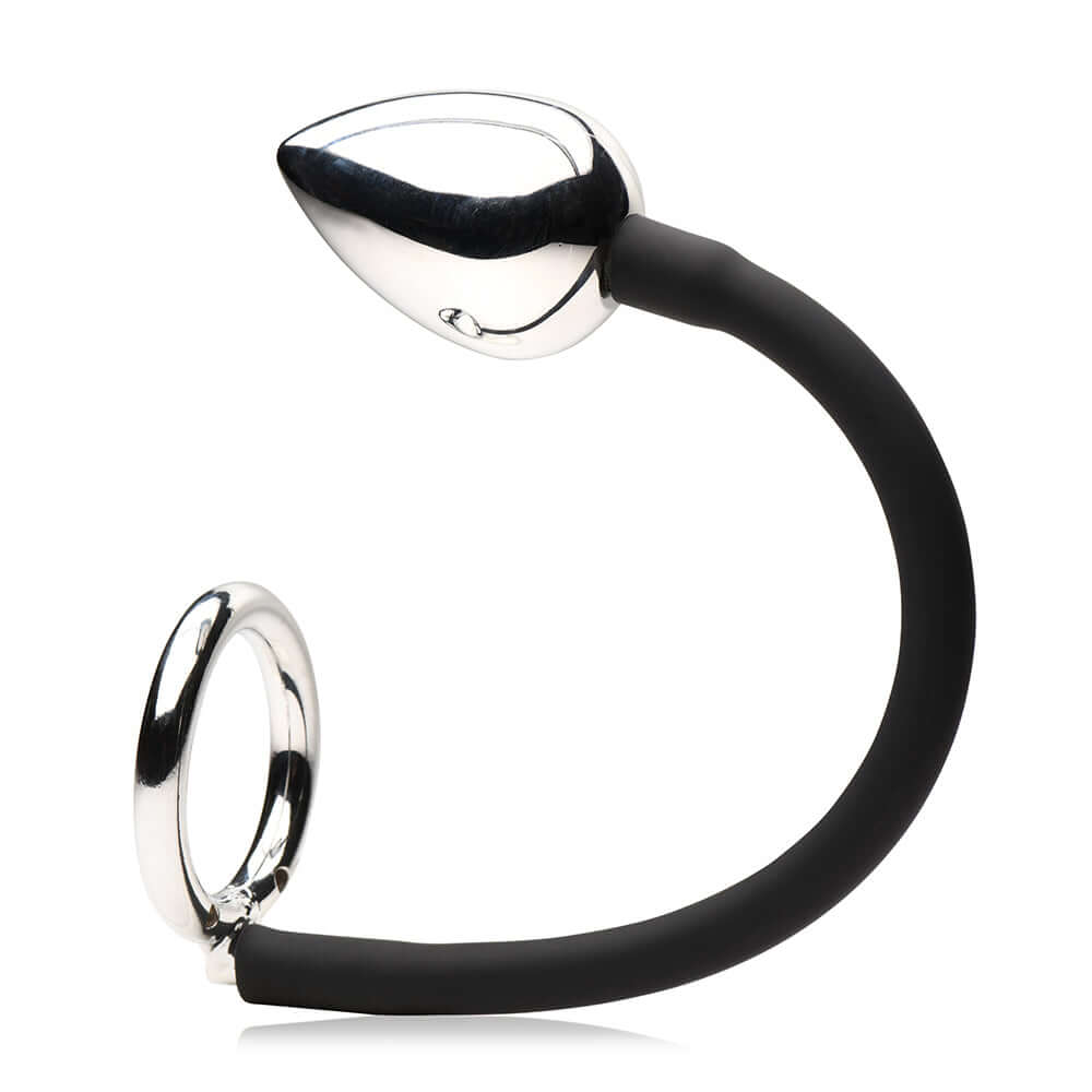 Master Series Tug + Plug Cock & Ball Ring with Anal Plug