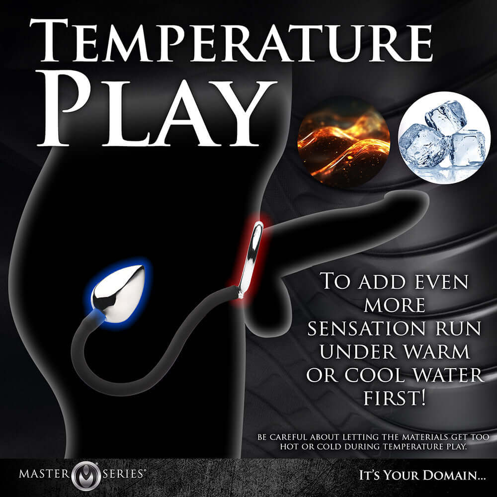 Master Series Tug + Plug Cock & Ball Ring with Anal Plug