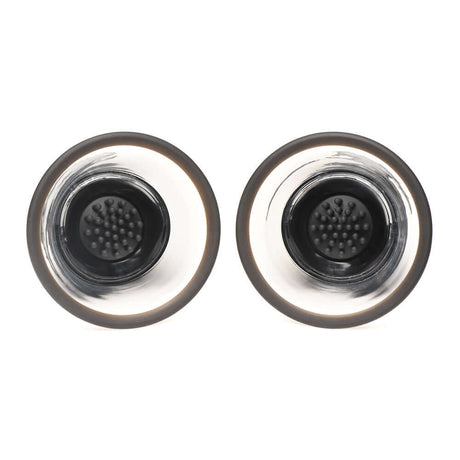 Size Matters 10X Rotating Nipple Suckers with 4 Attachments for enhanced nipple stimulation.