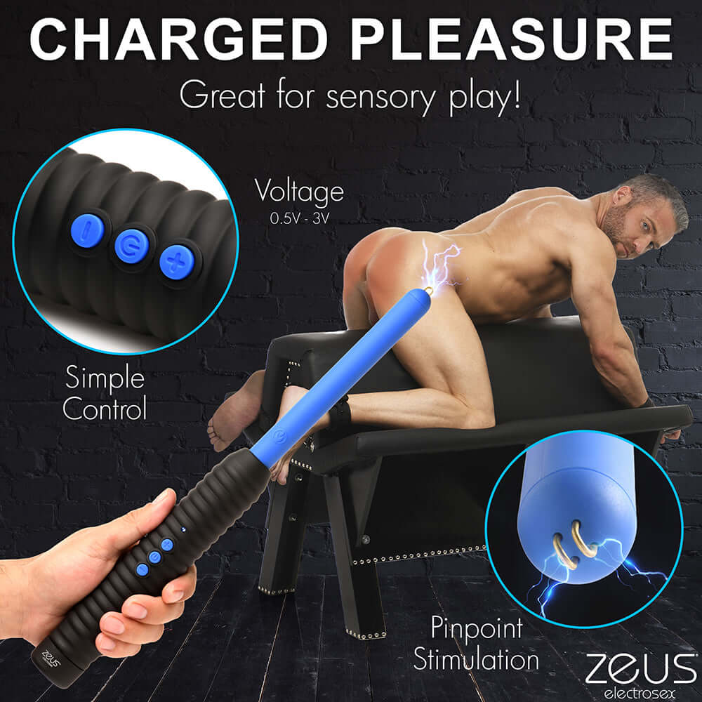 Zeus Electrosex Shock Rod E-Stim Zapping Wand
