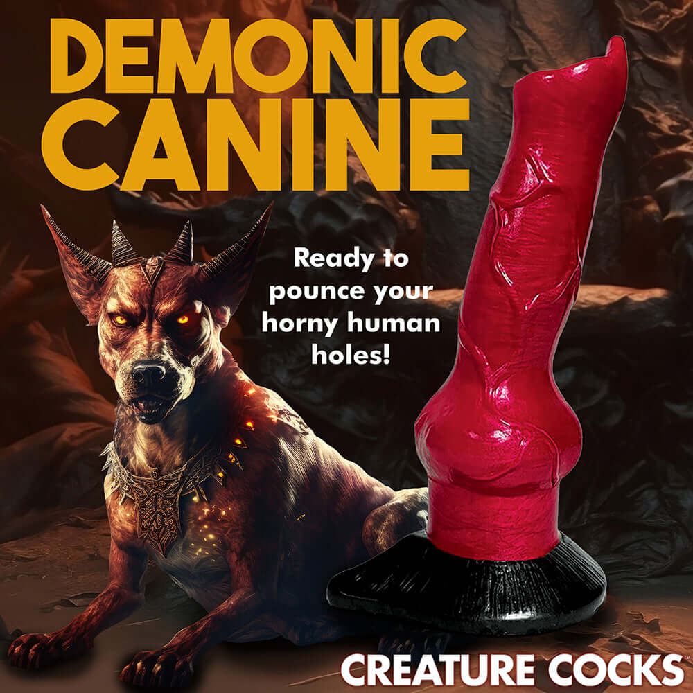 Creature Cocks Hell-Hound Canine Penis Silicone Dildo
