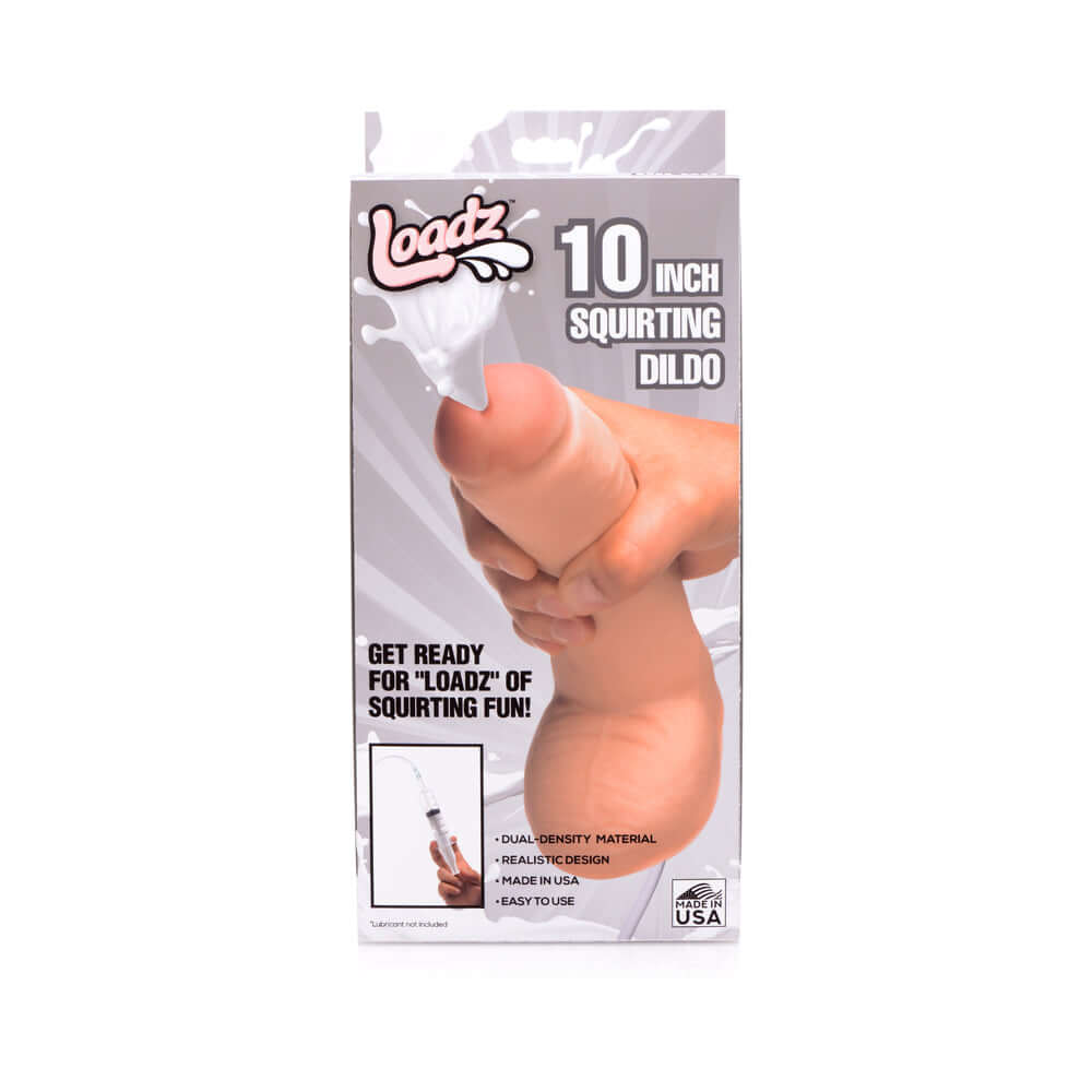 Loadz 10 inches Dual Density Squirt Cock