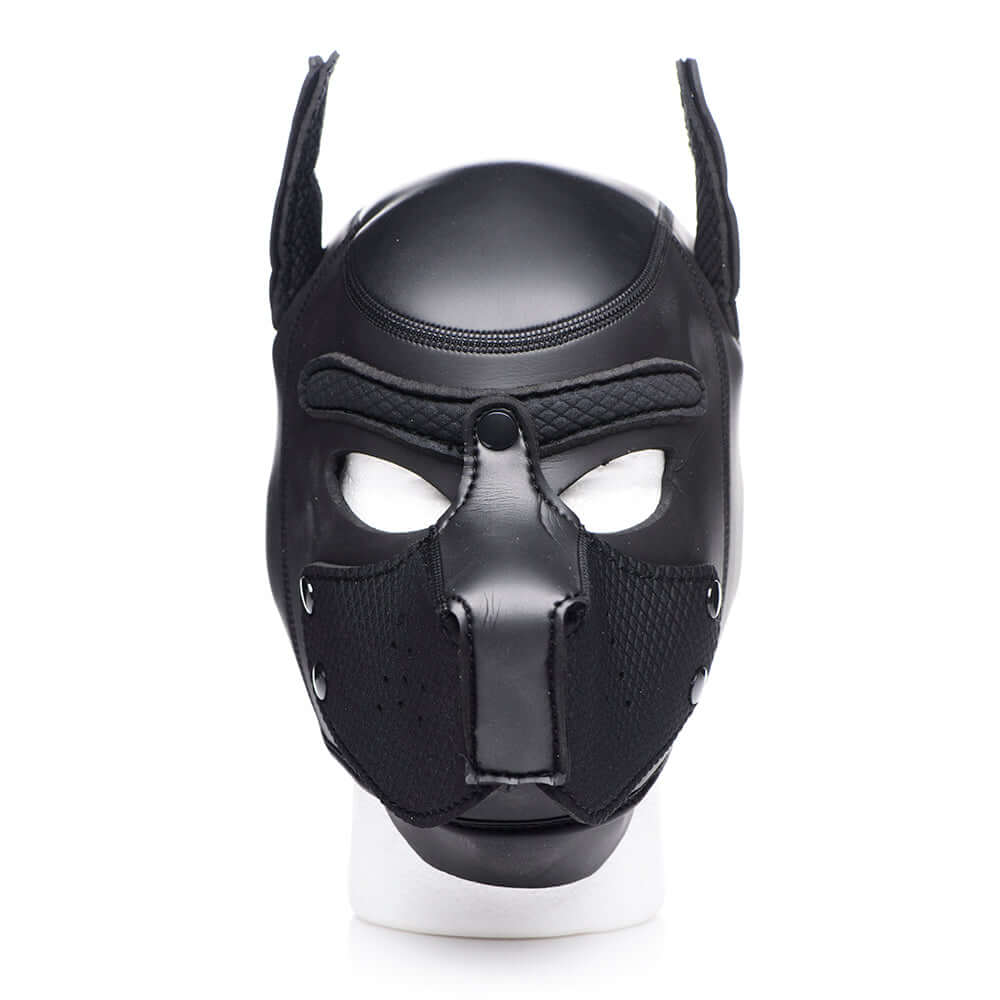 Master Series Spike Neoprene Puppy Hood Black